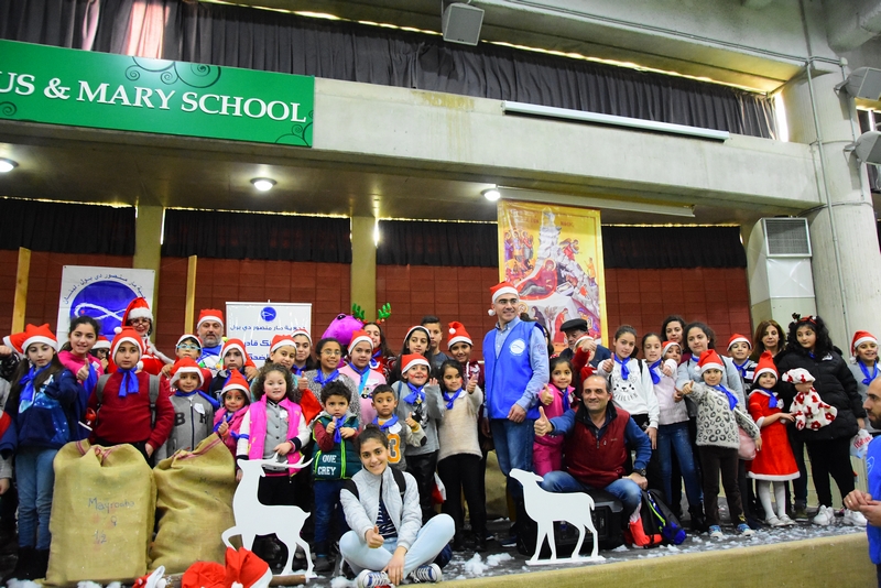 Saint Vincent de paul celebrating Christmas at Jesus & Mary school